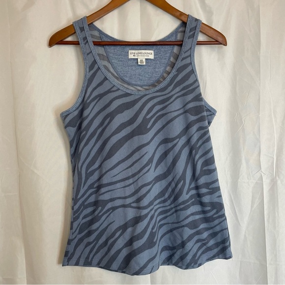 KAREN NEUBURGER Women’s Blue Gray Soft Tank Top Size Medium - Picture 1 of 9